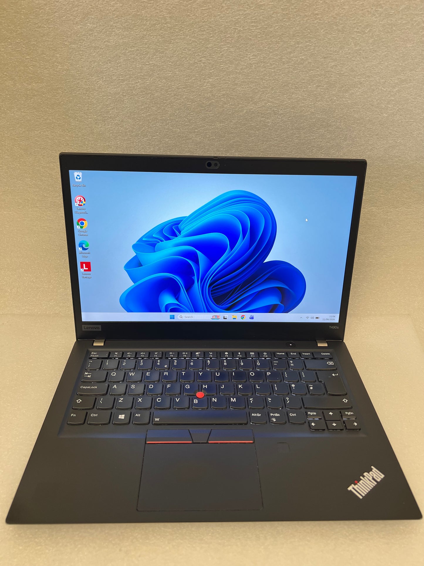 Lenovo ThinkPad T490s i7 8565U 1.8GHz 16GB 512GB SSD 14" Win 11 pro 1y Warranty