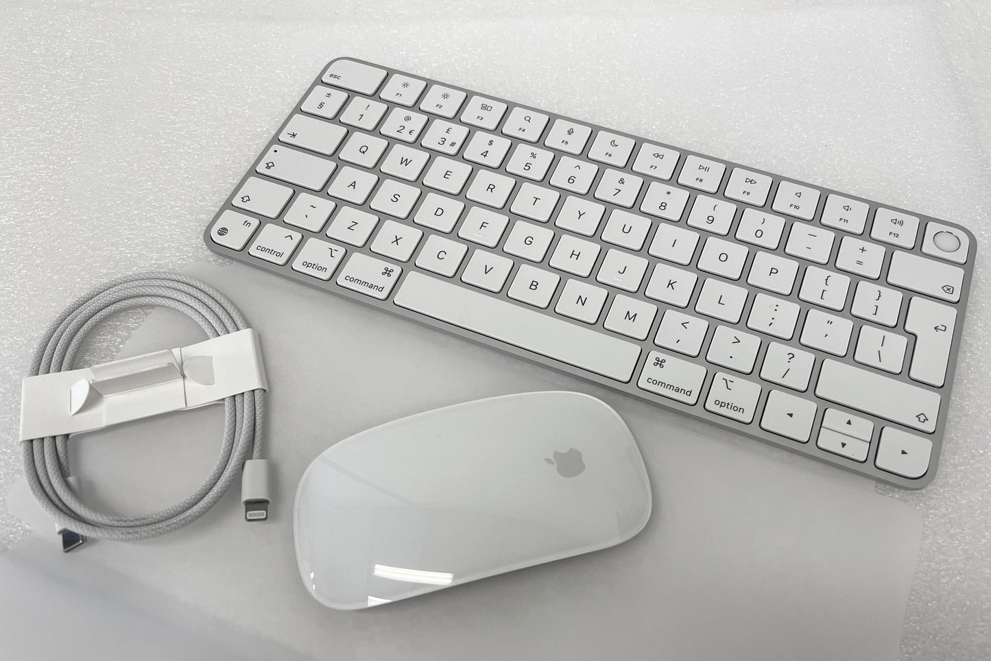 Apple Magic Keyboard with Touch ID A2449 3rd GEN Magic Mouse 2 + Woven Cable Genuine NEW Set