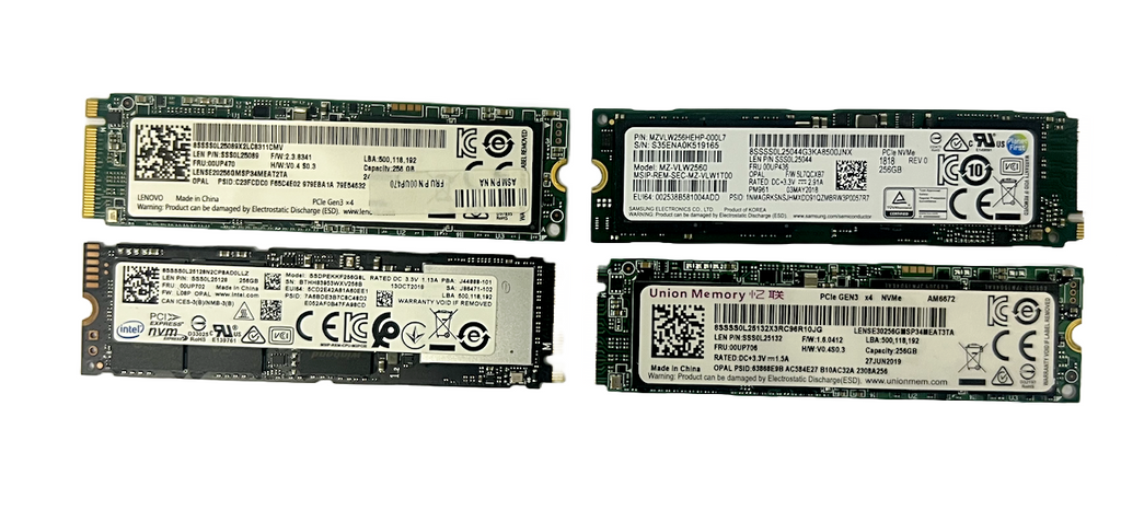 NVME 256GB SSD M.2 PCIe Solid State Drive Mixed Brands Samsung