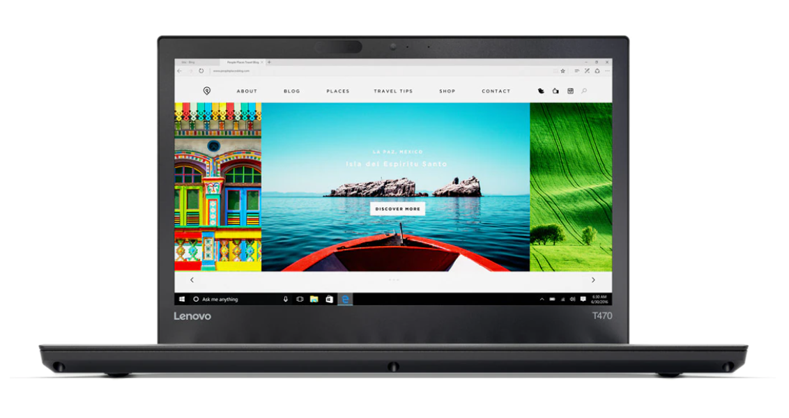Laptop Lenovo ThinkPad T470 laptop Core i5 7GEN Turbo 3.5GHz 8GB 256GB SSD 14"HD Wifi Ready